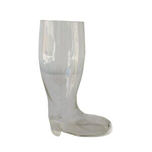 Vintage German Blown Glass Beer Boot 22 oz Capacity 8.5 in x 5 in
